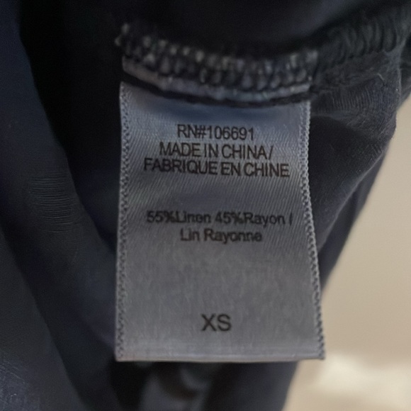 YFB Navy Linen Shirt Dress Oversized NEW - Picture 8 of 13